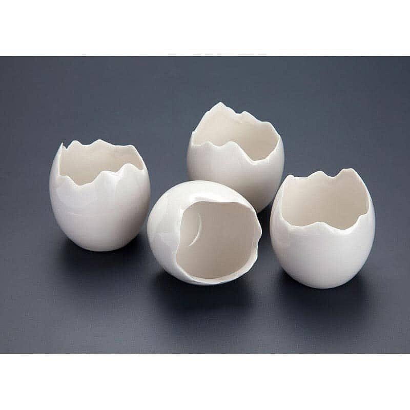 100% Chef Broken Egg Porselen Sunum Kasesi, Özel Tasarım, 50 ml, 10 Adet - %100 Chef (1)