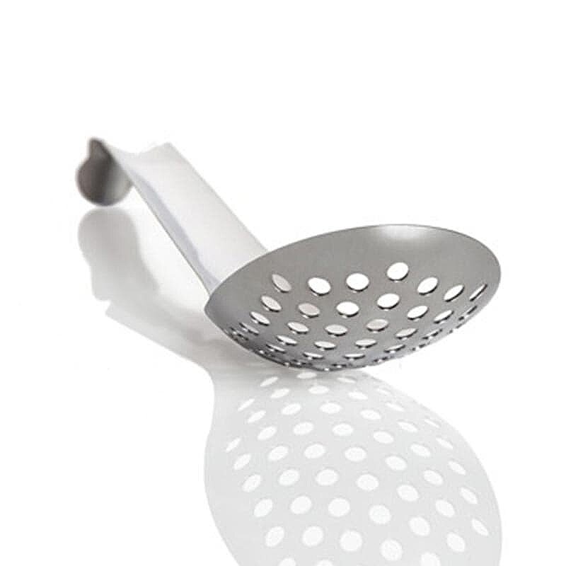 100% Chef Çelik Lotus Delikli Havyar Kaşığı, Özel Tasarım, 16 cm, 10 Adet - %100 Chef (1)