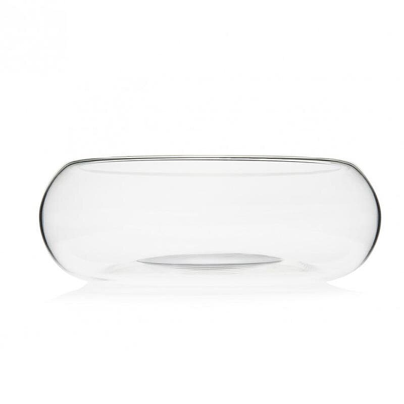 100% Chef Çift Taraflı Cam Sunum Tabağı, Özel Tasarım, 22x9 cm - %100 Chef