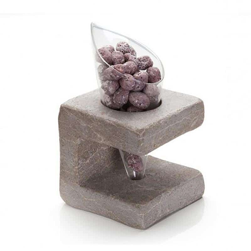 100% Chef Dondurma Külah Standı, Estetik Sunum, Mermer, 8x8x8,5 cm - %100 Chef
