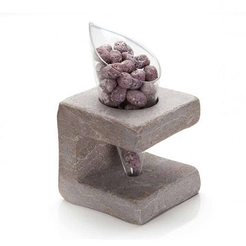 100% Chef Dondurma Külah Standı, Estetik Sunum, Mermer, 8x8x8,5 cm - 1