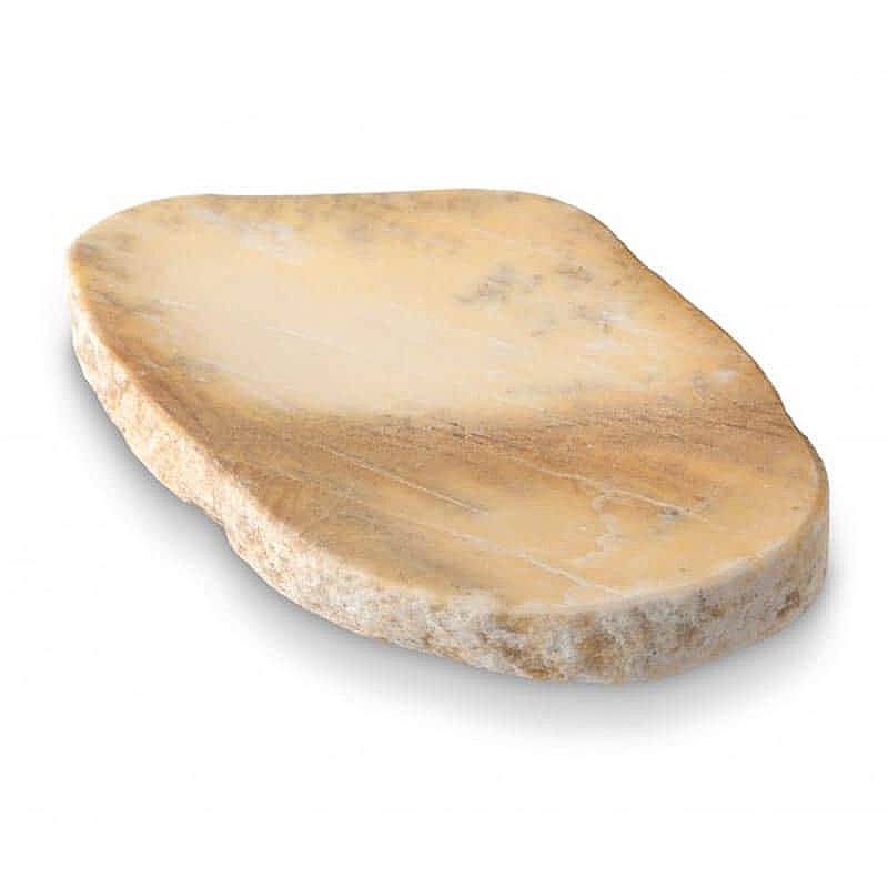 100% Chef Imperator Taş Sunum Tabağı, Gastronomi Sunum, 20x10 cm, Sarı - 1