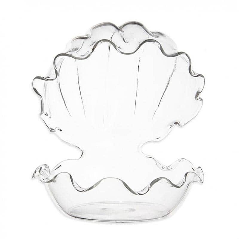 100% Chef İstiridye Cam Sunum Kasesi, El Yapımı, 12x13 cm - %100 Chef