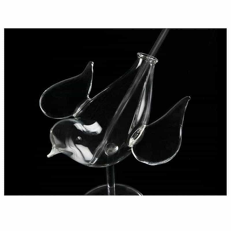 100% Chef Kanatlı Kuş Cam Kokteyl Bardağı, Özel Tasarım, 200 ml - %100 Chef (1)