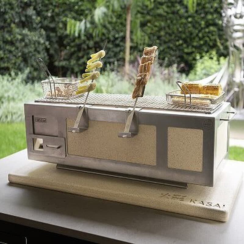 100% Chef Kasai XL Profesyonel Japon Izgarası, Profesyonel Kullanım, 92x35x21 cm - 3