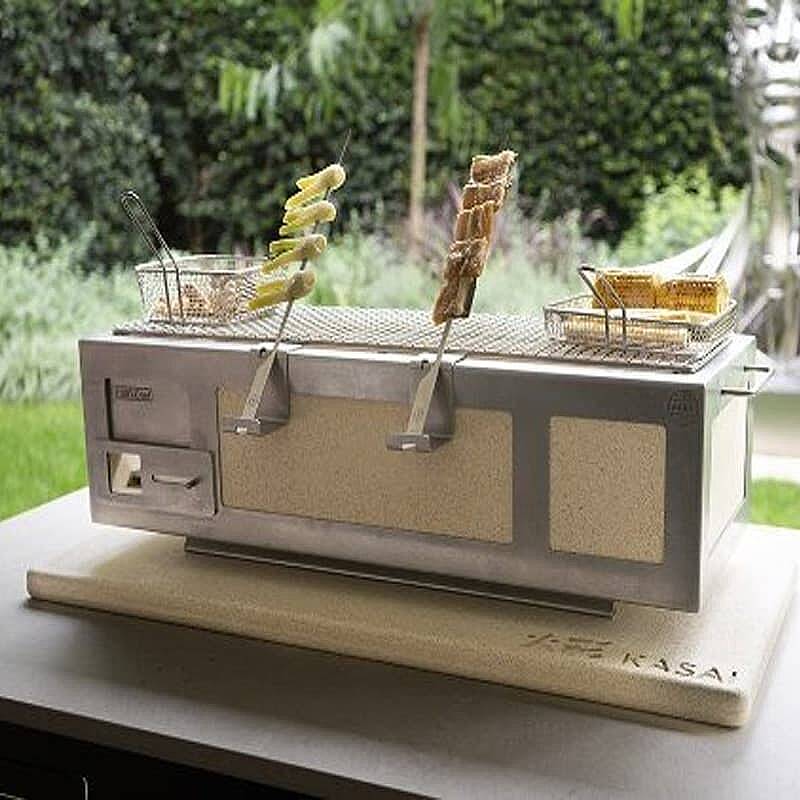 100% Chef Kasai XL Profesyonel Japon Izgarası, Profesyonel Kullanım, 92x35x21 cm - 3