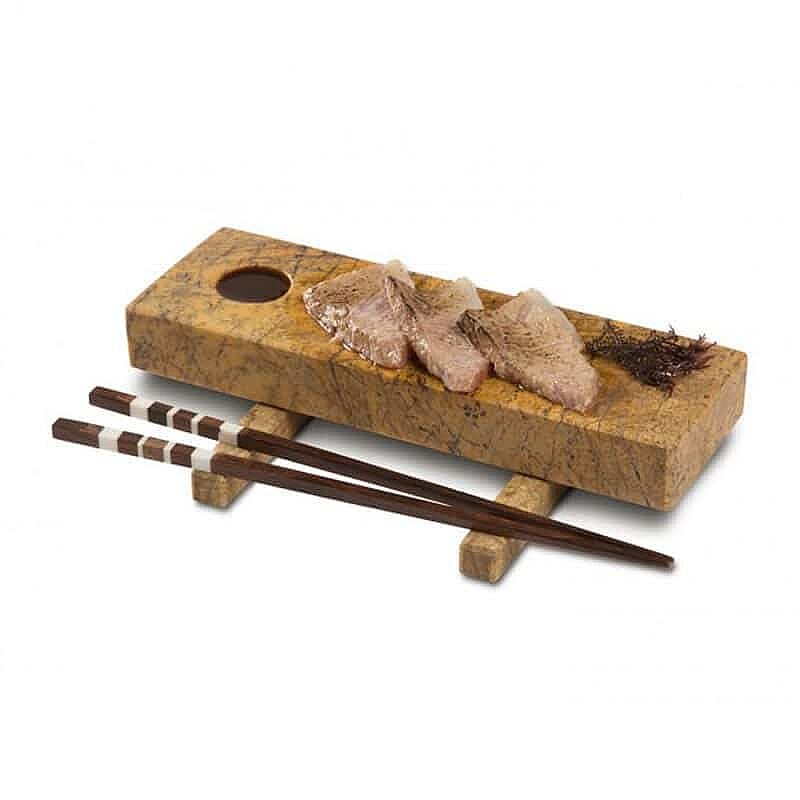 100% Chef Marble Sushi Sunum Tabağı, Gastronomi Sunum, 28x4 cm - %100 Chef