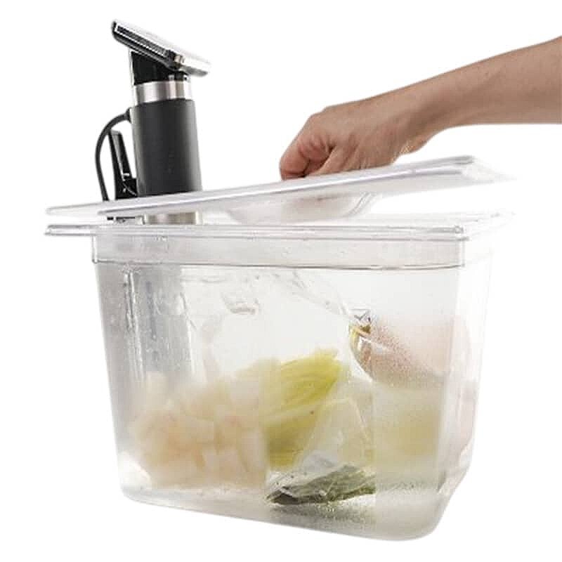 100% Chef Noonie GN 1/2 Kapaklı Polikarbonat Sous Vide Küveti, Kolay Kullanım, 15 Lt. - %100 Chef (1)