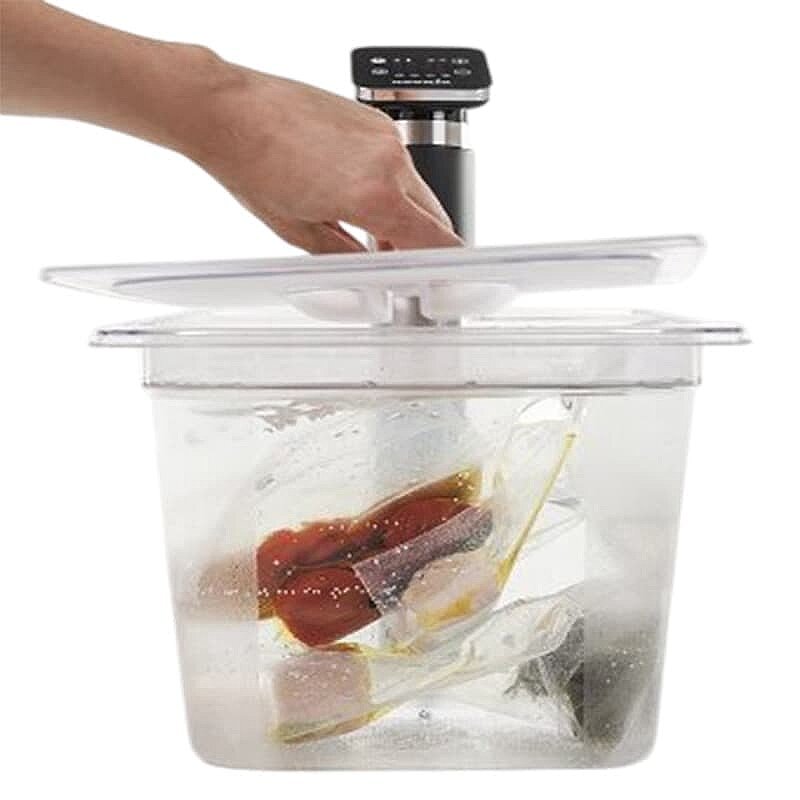 100% Chef Noonie GN 1/2 Kapaklı Polikarbonat Sous Vide Küveti, Kolay Kullanım, 15 Lt. - 4