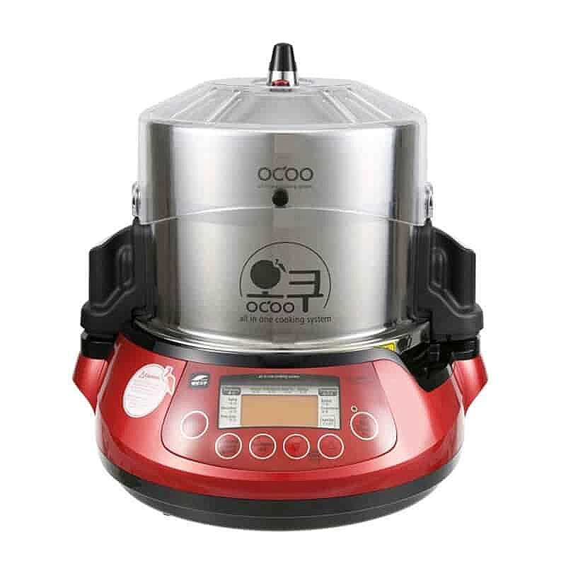 100% Chef Ocoo Pro Otomatik Çift Düdüklü Tencere, Premium, 3.5 Lt, Kırmızı - %100 Chef
