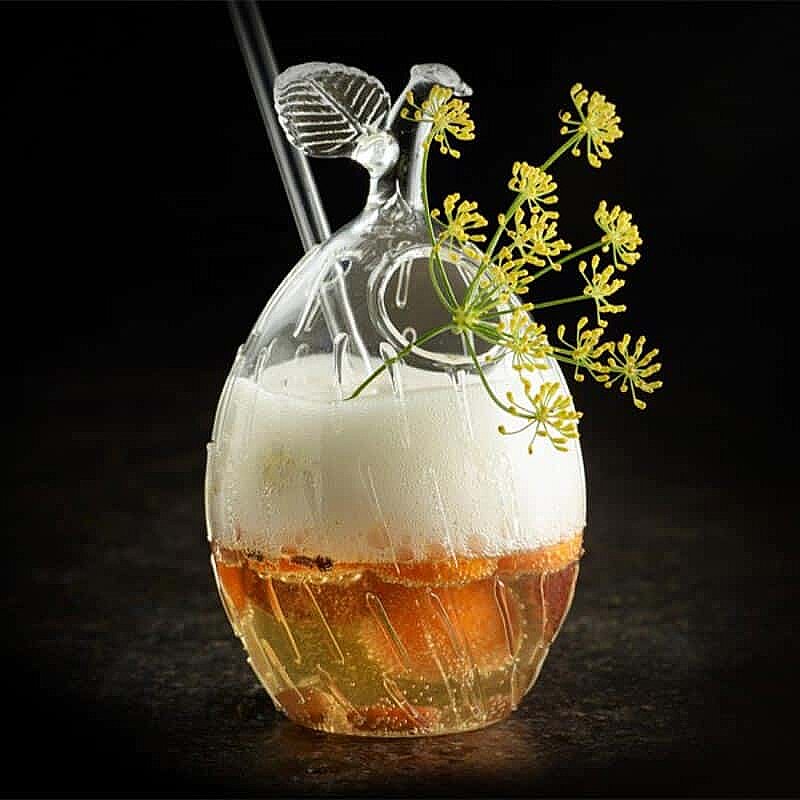 100% Chef Pipetli Mango Cam Kokteyl Bardağı, Özel Tasarım, 500 ml - %100 Chef (1)