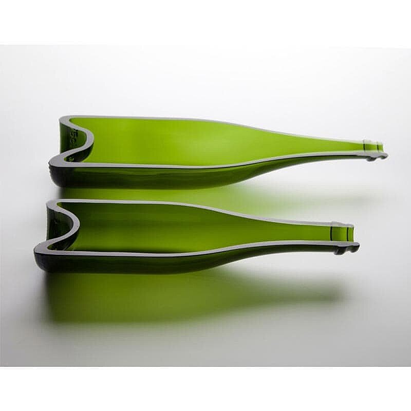 100% Chef Şampanya Şişesi Cam Sunum Tabağı, Modern Tasarım, 130 ml, 6 Adet - %100 Chef (1)
