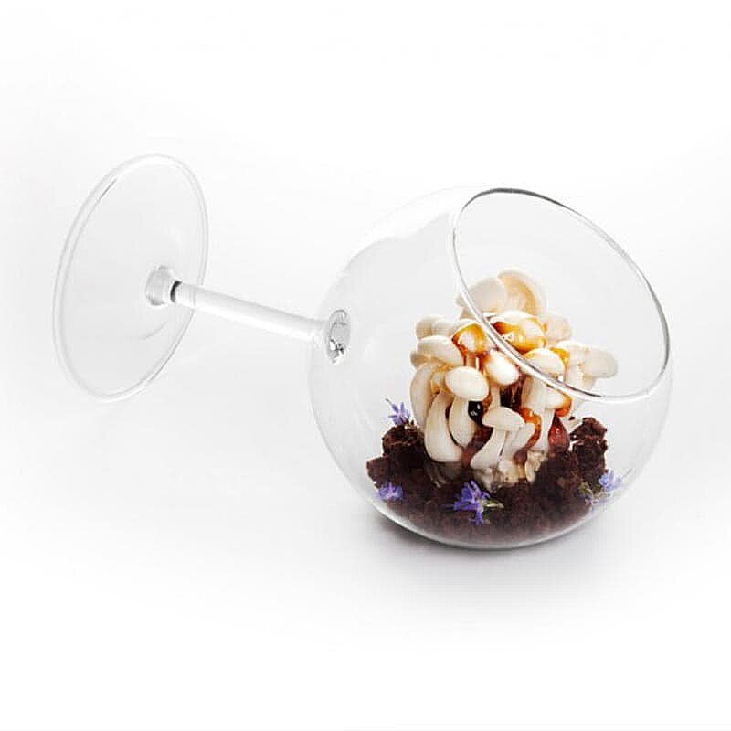 100% Chef Siesta Cam Sunum Bardağı, Özel Tasarım, 350 ml - %100 Chef
