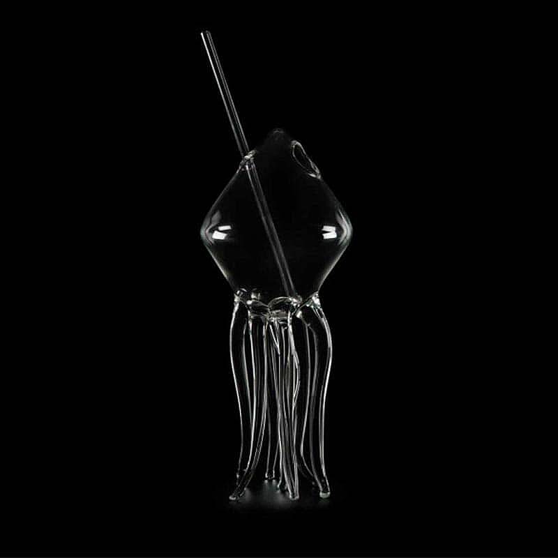 100% Chef Squid Ayaklı Cam Kupa, Özel Tasarım, 280 ml - 2