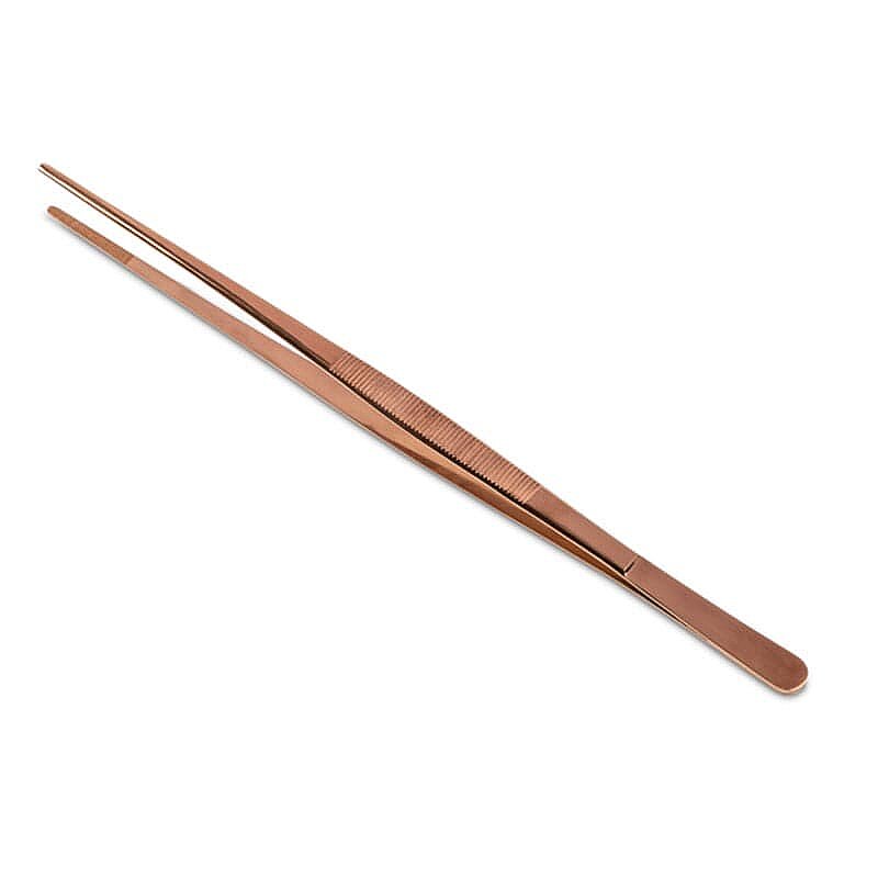 100% Chef Titanyum Dekor Şef Cımbızı, Ergonomik Kullanım, 30 cm, Bakır - %100 Chef