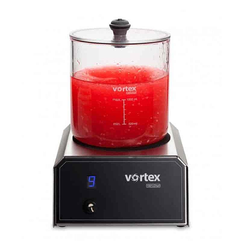 100% Chef Vortex Vakumlu Manyetik Karıştırıcı, Paslanmaz Çelik, 1 Lt. - 3