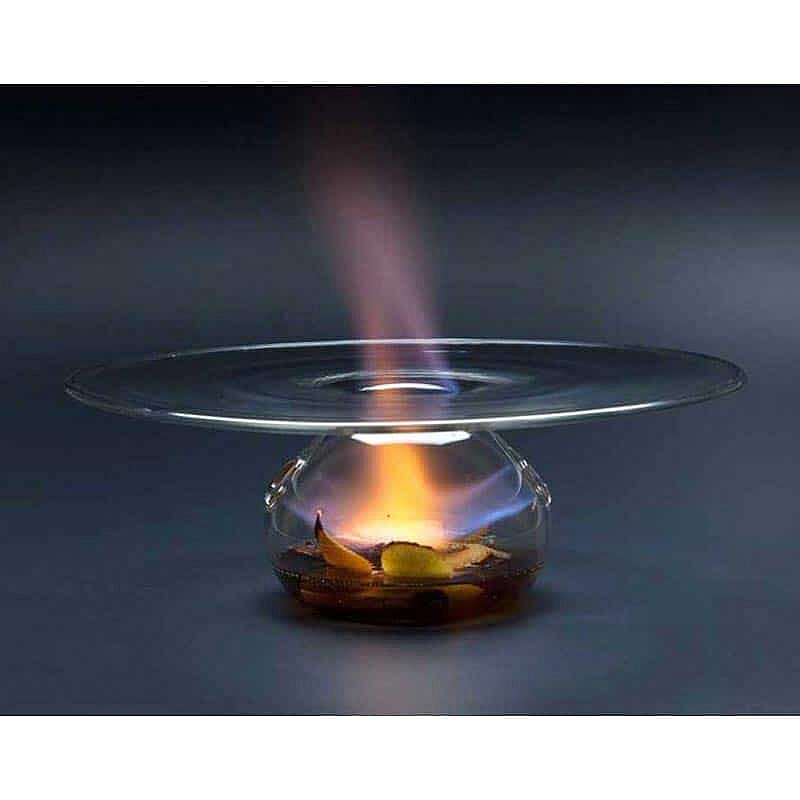 100% Chef Vulcano Cam Sunum Tabağı, 28x8,5 cm - %100 Chef