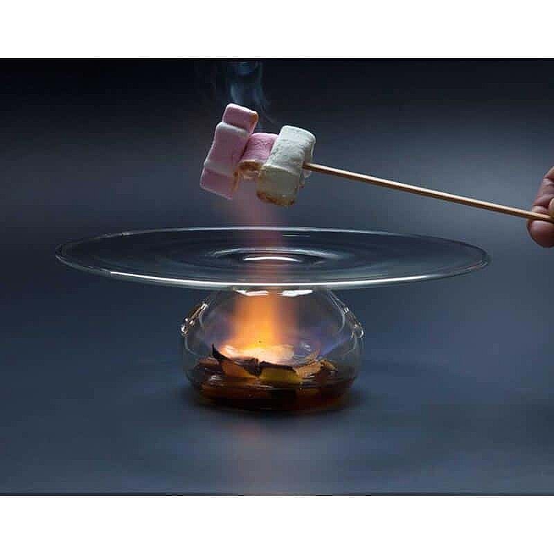 100% Chef Vulcano Cam Sunum Tabağı, Gastronomi Sunum, 23x7,5 cm - %100 Chef (1)