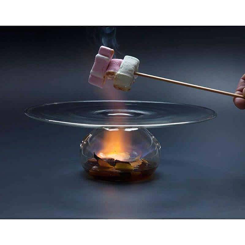 100% Chef Vulcano Cam Sunum Tabağı, Gastronomi Sunum, 23x7,5 cm - 2
