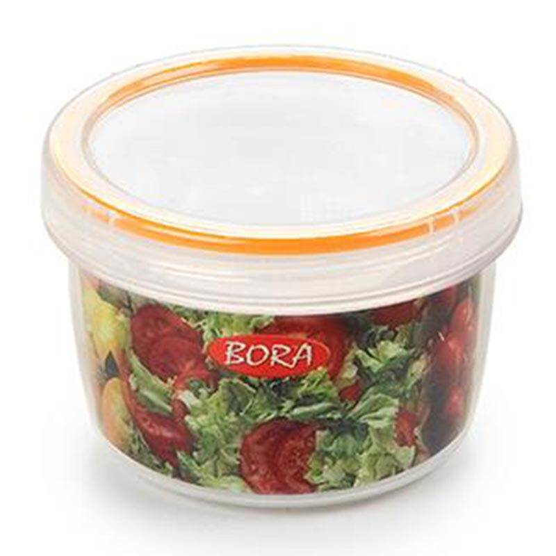 Bora Plastik Saklama Kabı, Contalı, Vidalı, No: 1, 0.25 Lt, Şeffaf - 1