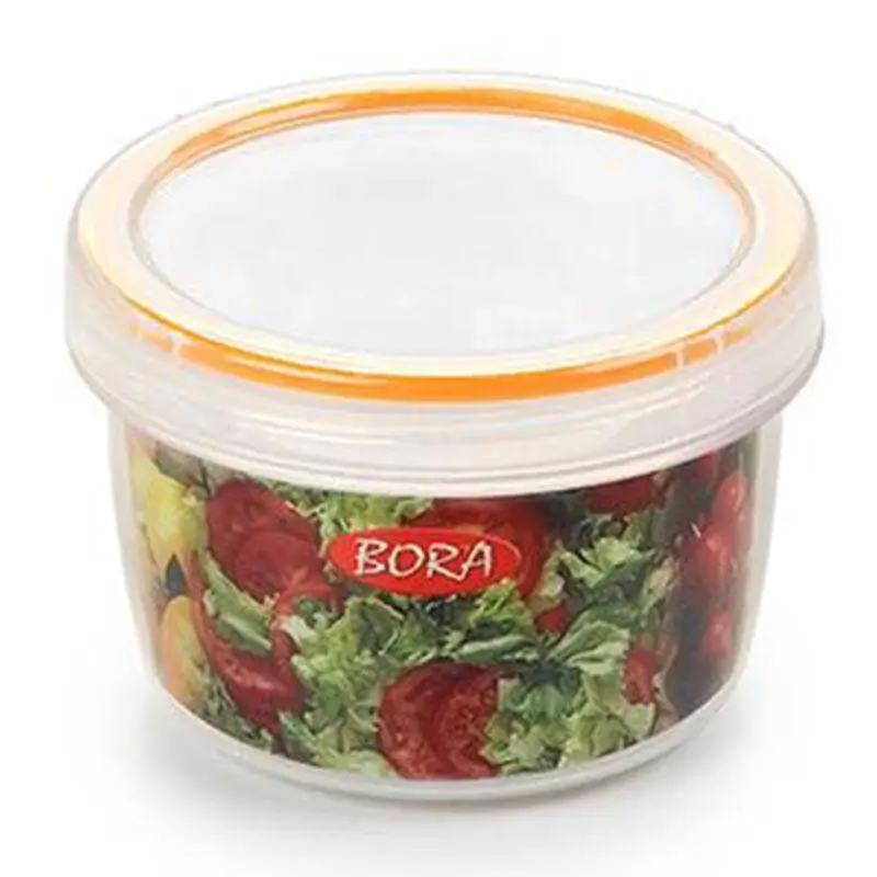 Bora Plastik Saklama Kabı, Contalı, Vidalı, No: 1, 0.25 Lt, Şeffaf - 1