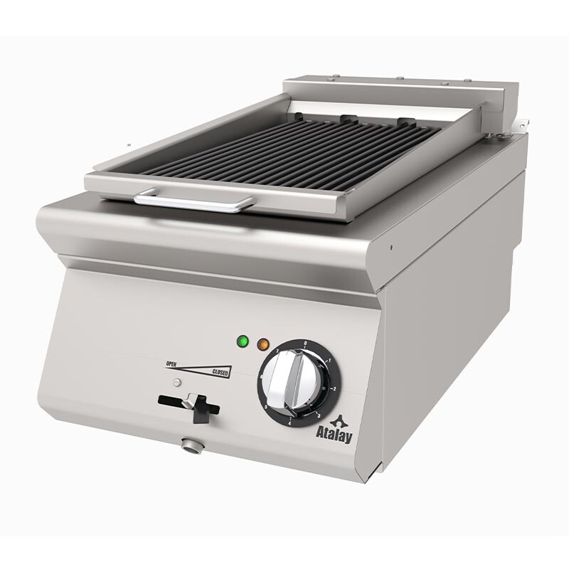 Atalay AAIE-473 730 Seri Set Üstü Amerikan Izgara, Paslanmaz Çelik, 40x73 cm, Elektrikli - Atalay
