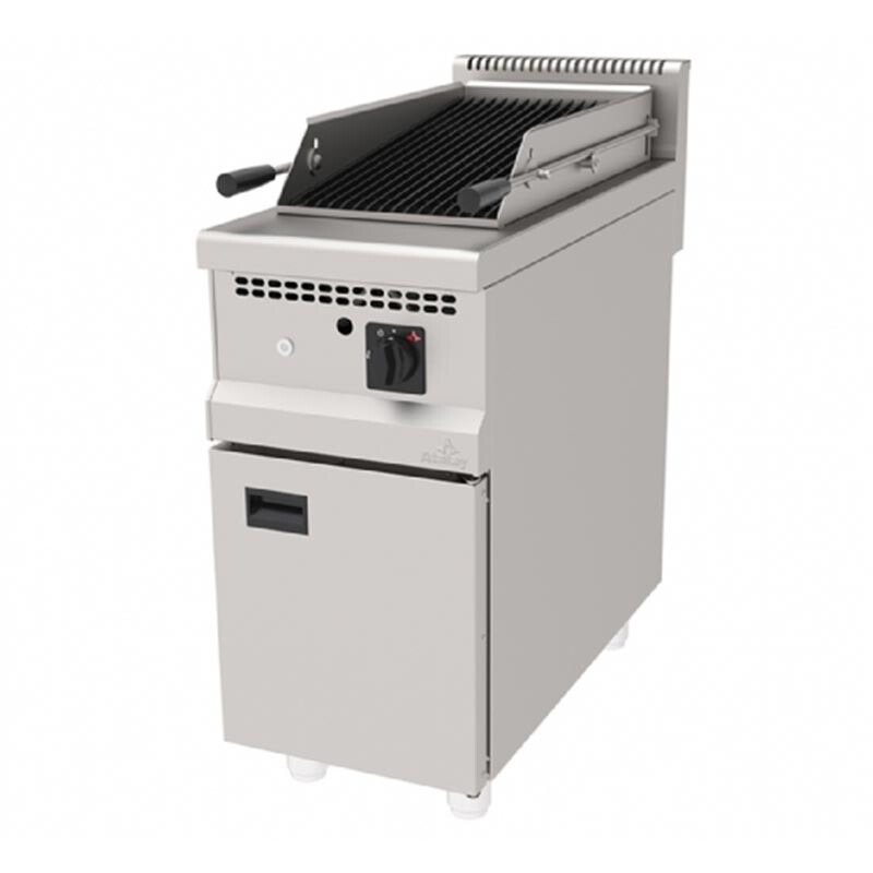 Atalay AAIG-490 900 Seri Dolaplı Su Çekmeceli Döküm Amerikan Izgara, Paslanmaz Çelik, 40x90 cm, LPG'li - Atalay