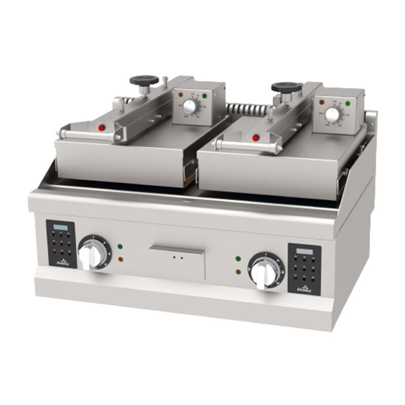 Atalay ACIE-02 S Çiftli Clam Grill Izgara, Paslanmaz Çelik, Elektrikli - Atalay