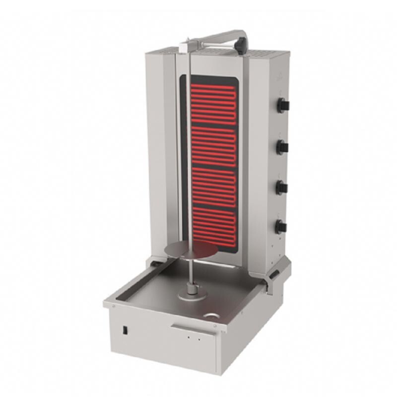 Atalay ADE-4A Alttan Motorlu Hareketli Döner Makinesi, 4 Radyanlı, Seran Camlı, Elektrikli - Atalay