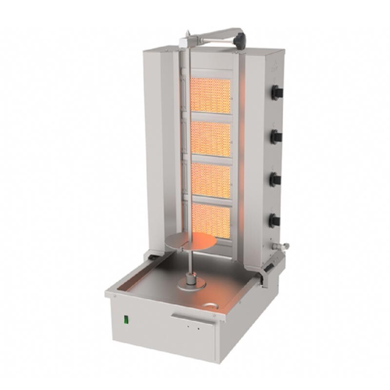 Atalay ADG-4A Alttan Motorlu Hareketli Döner Makinesi, 4 Radyanlı, Emniyet Ventili, Doğalgazlı - Atalay