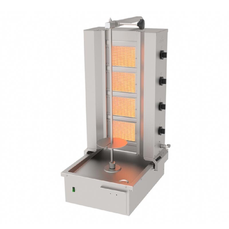 Atalay ADG-4A Alttan Motorlu Hareketli Döner Makinesi, 4 Radyanlı, Paslanmaz Çelik, LPG'li - Atalay