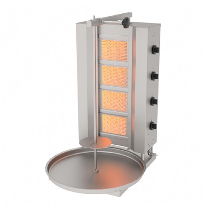 Atalay ADG-4S Sabit Döner Makinesi, 4 Radyanlı, Emniyet Ventili, Doğalgazlı - Atalay