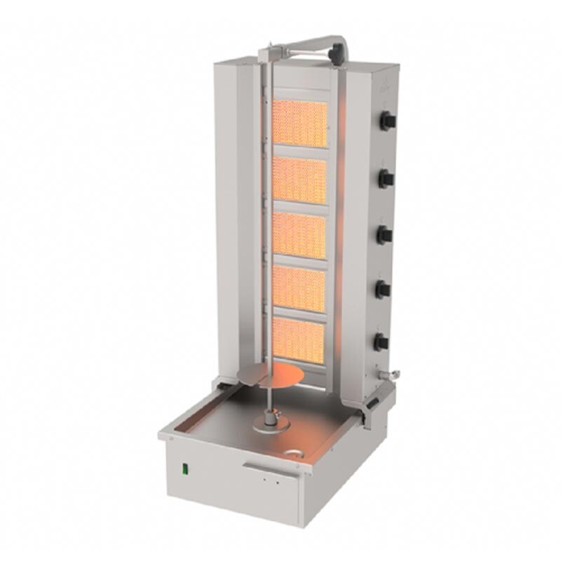 Atalay ADG-5A Alttan Motorlu Hareketli Döner Makinesi, 5 Radyanlı, Paslanmaz Çelik, LPG'li - Atalay