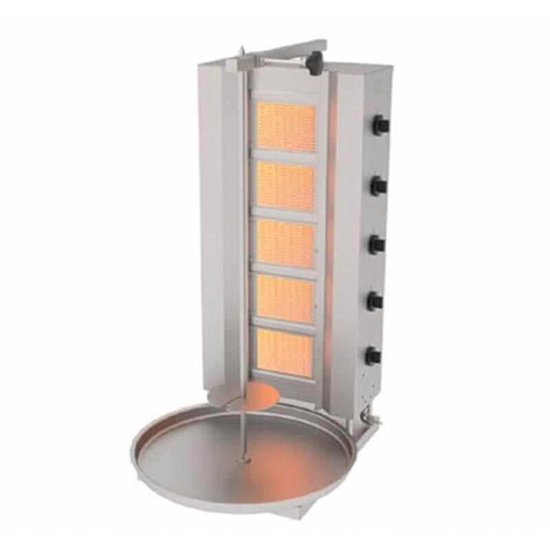 Atalay ADG-6S Sabit Döner Makinesi, 6 Radyanlı , Paslanmaz Çelik, LPG’li - Atalay