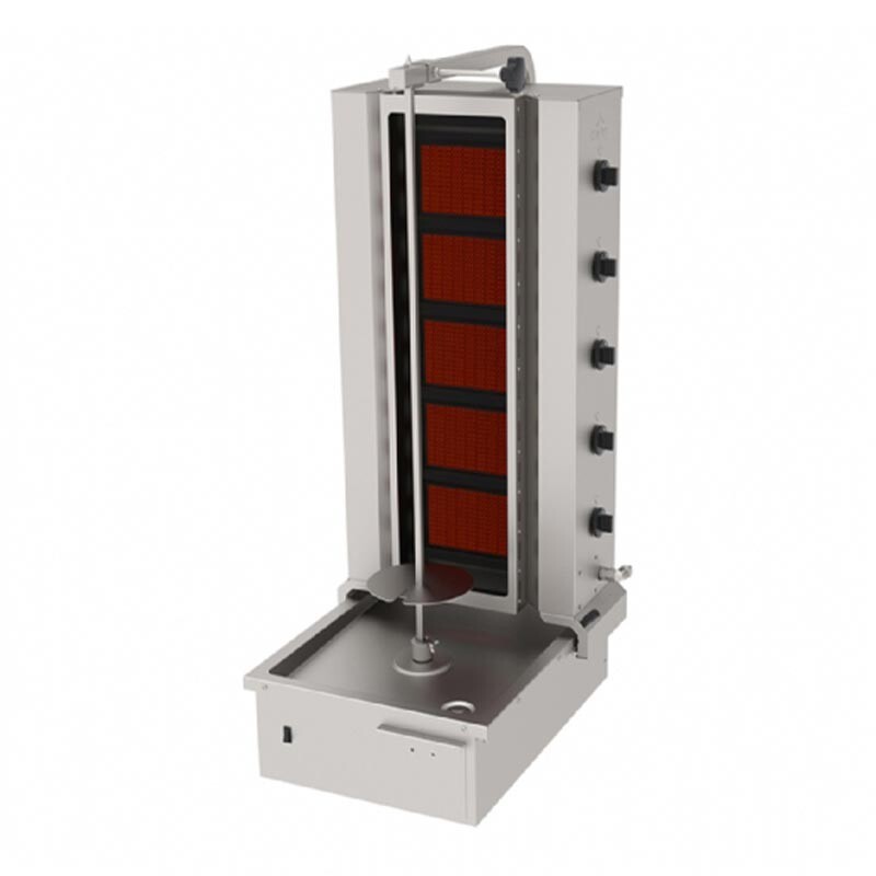 Atalay ADGC-4U Alttan Motorlu Camlı Hareketli Döner Makinesi, 5 Radyanlı, Emniyet Ventili, Doğalgazlı - Atalay