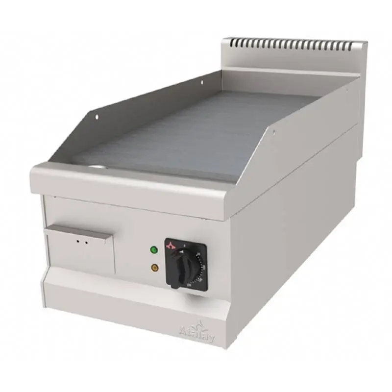 Atalay AEI-490-S 900 Seri Setüstü Düz Pleyt Izgara, Paslanmaz Çelik, 40x90 cm Elektrikli - 1