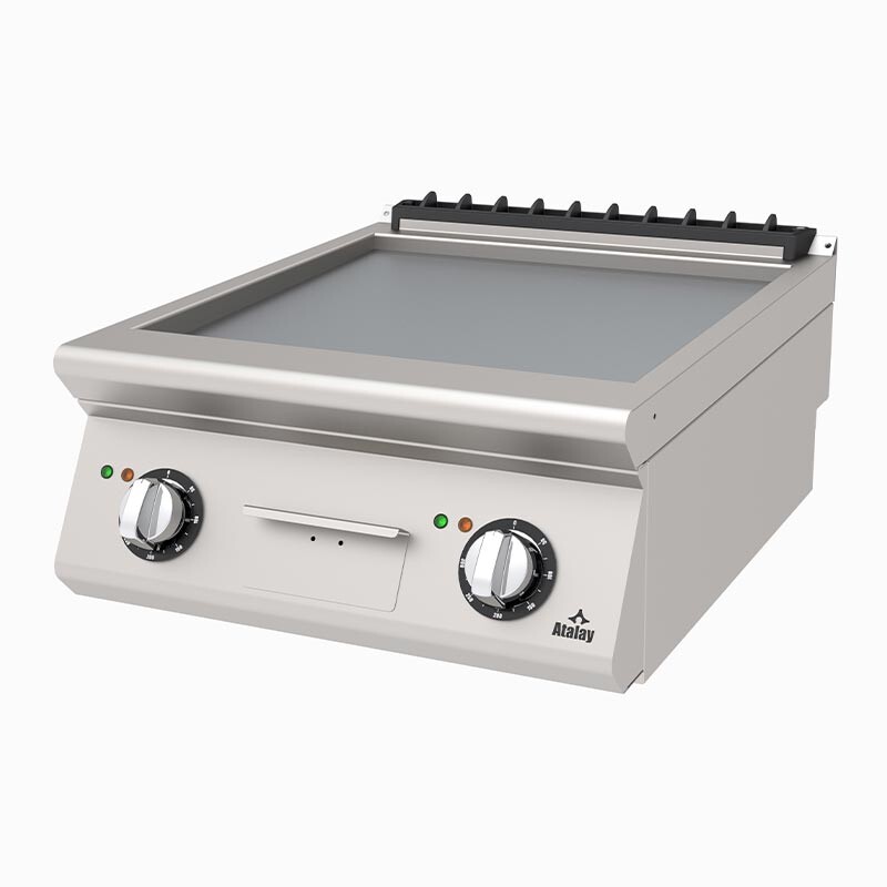 Atalay AEI-673 730 Seri Set Üstü Düz Pleyt Izgara, Paslanmaz Çelik, 60x73x30 cm, Elektrikli - Atalay