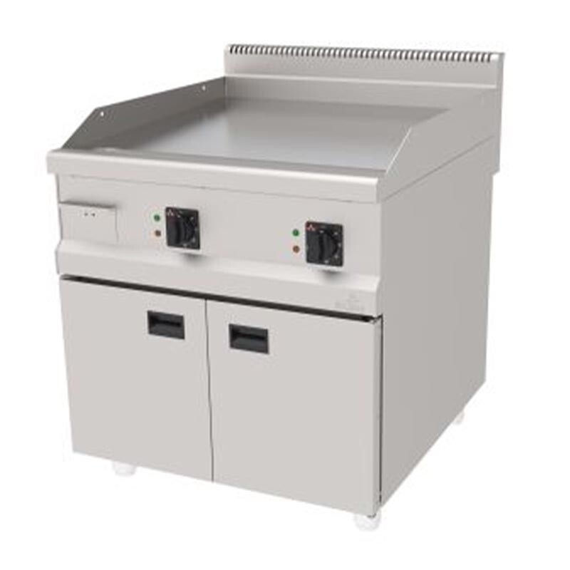 Atalay AEI-890CR 900 Seri Düz Pleyt Izgara, Paslanmaz Çelik, 80x90 cm, Krom Yüzeyli, Elektrikli - Atalay