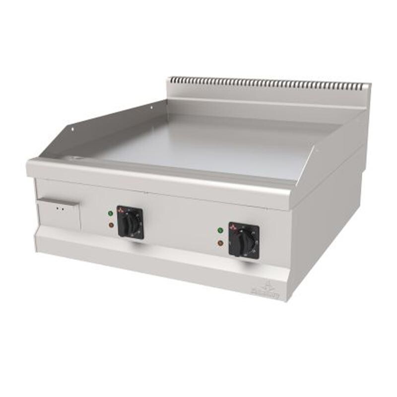 Atalay AEI-890SCR 900 Seri Setüstü Düz Pleyt Izgara, Paslanmaz Çelik, 80x90 cm, Krom Yüzeyli, Elektrikli - Atalay