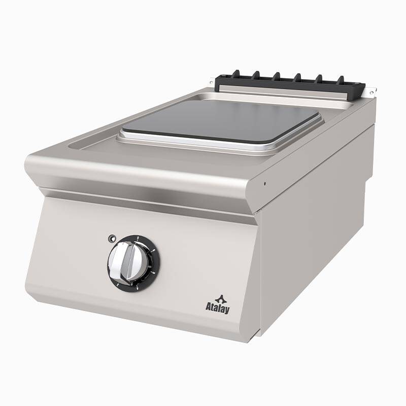Atalay AEO-473-1K-HOTSTAR 730 Seri Hot Star Tek Gözlü Kare Ocak, Paslanmaz Çelik, Elektrikli - 1