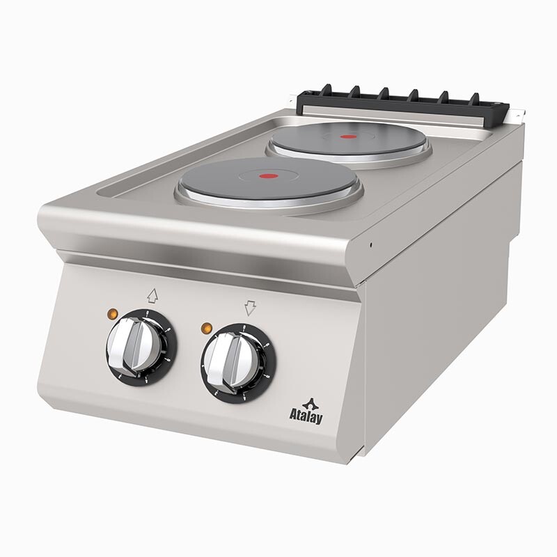 Atalay AEO-473 730 Seri 2 Gözlü Ocak, Paslanmaz Çelik, Elektrikli - Atalay