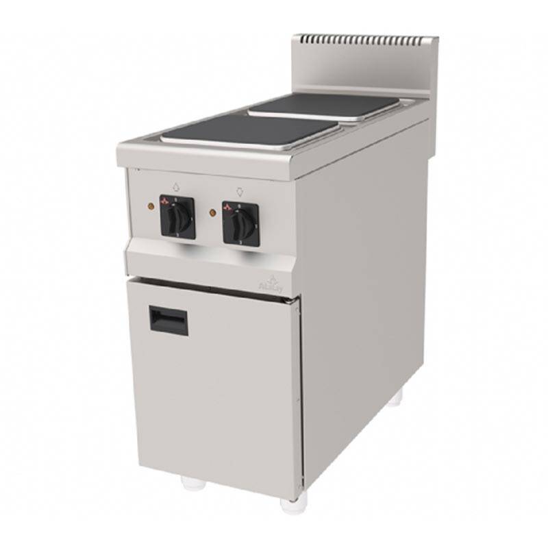 Atalay AEO-490 900 Seri Dolaplı 2 Gözlü Ocak, Paslanmaz Çelik, Elektrikli - 1