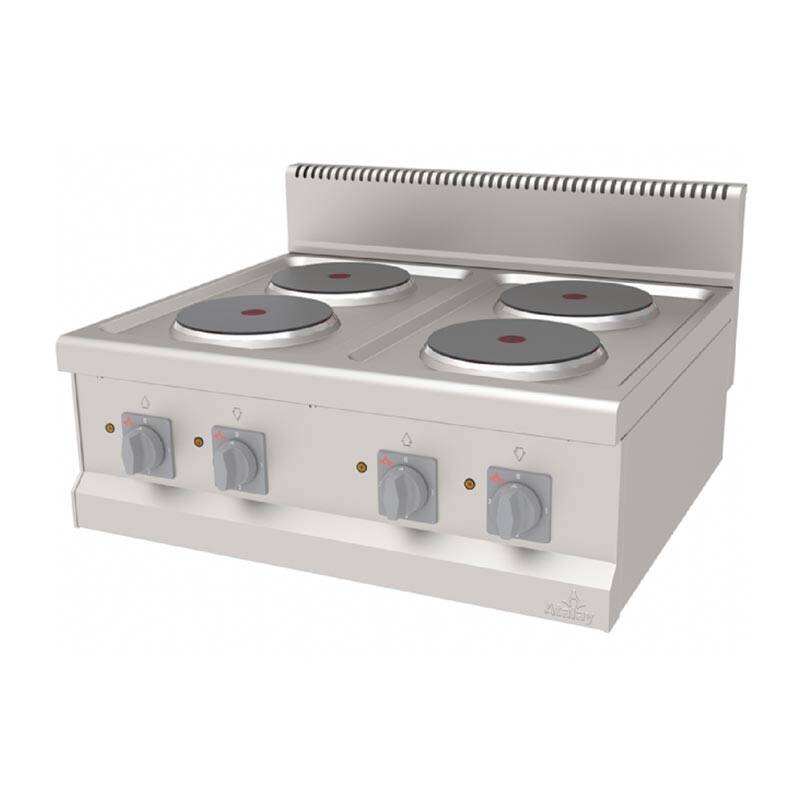 Atalay AEO-870 700 Seri Set Üstü 4 Gözlü Ocak, Paslanmaz Çelik, Elektrikli - 1