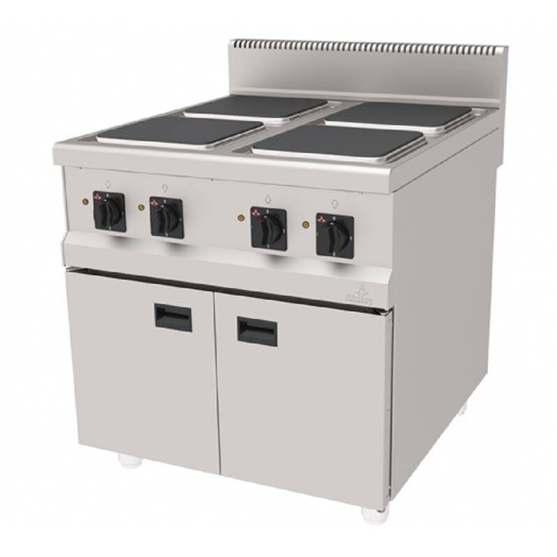 Atalay AEO-890 900 Seri Dolaplı 4 Gözlü Ocak, Paslanmaz Çelik, Elektrikli - 1