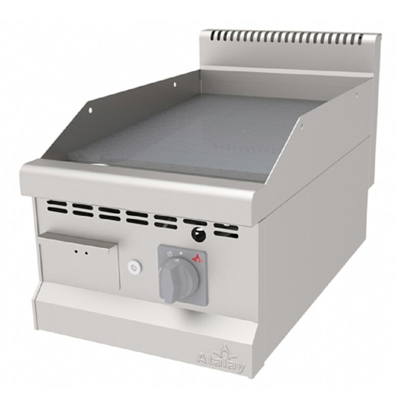 Atalay AGI-470CR 700 Seri Düz Pleyt Izgara, Paslanmaz Çelik, 40x70 cm, Krom Yüzeyli, Doğalgazlı - Atalay