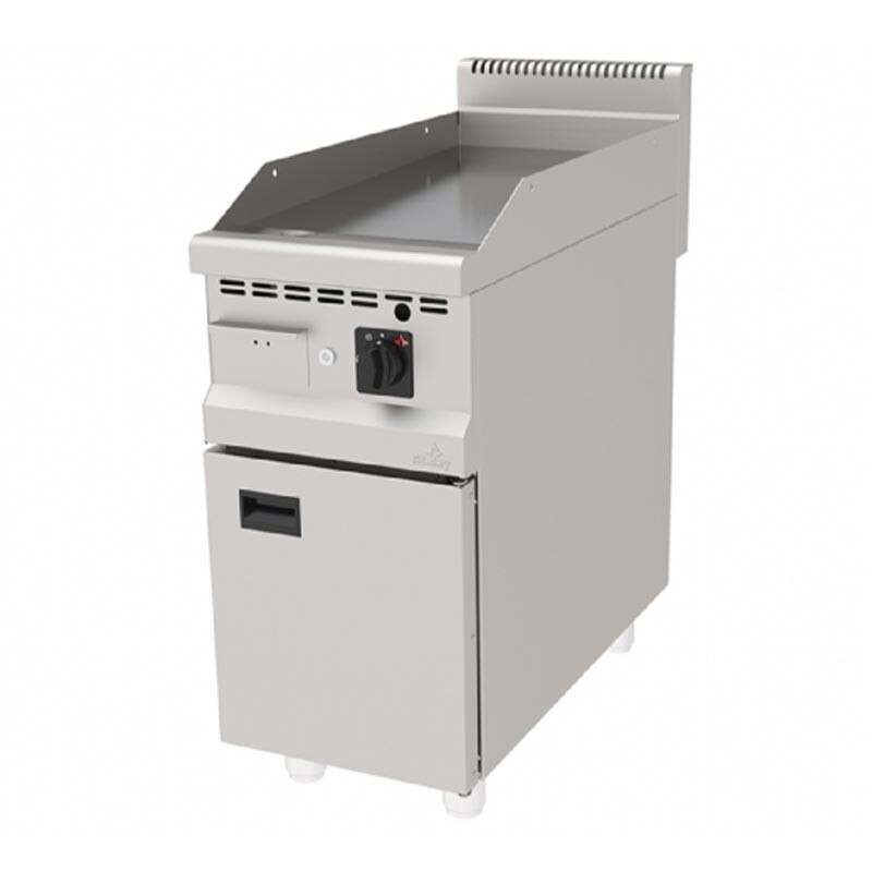 Atalay AGI-490 900 Seri Dolaplı Düz Pleyt Izgara, Paslanmaz Çelik, 40x90 cm, Doğalgazlı - Atalay