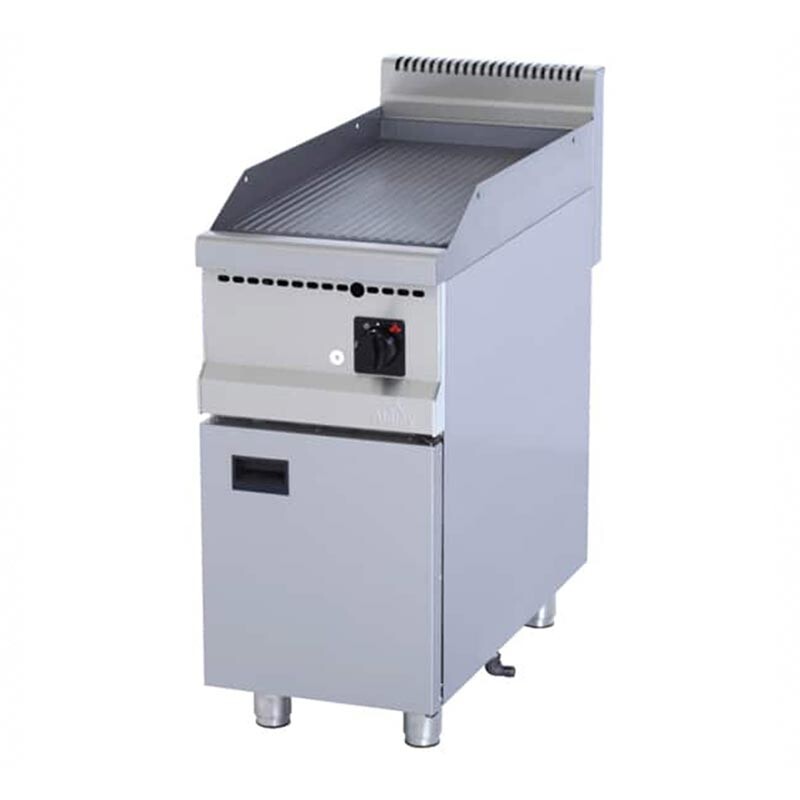 Atalay AGI-490N 900 Seri Nervürlü Pleyt Izgara, Paslanmaz Çelik, 40x90 cm, LPG'li - Atalay