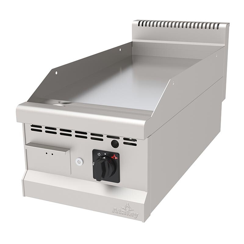 Atalay AGI-490SCR 900 Seri Setüstü Düz Pleyt Izgara, Paslanmaz Çelik, 40x90 cm, Krom Yüzeyli, LPG'li - Atalay