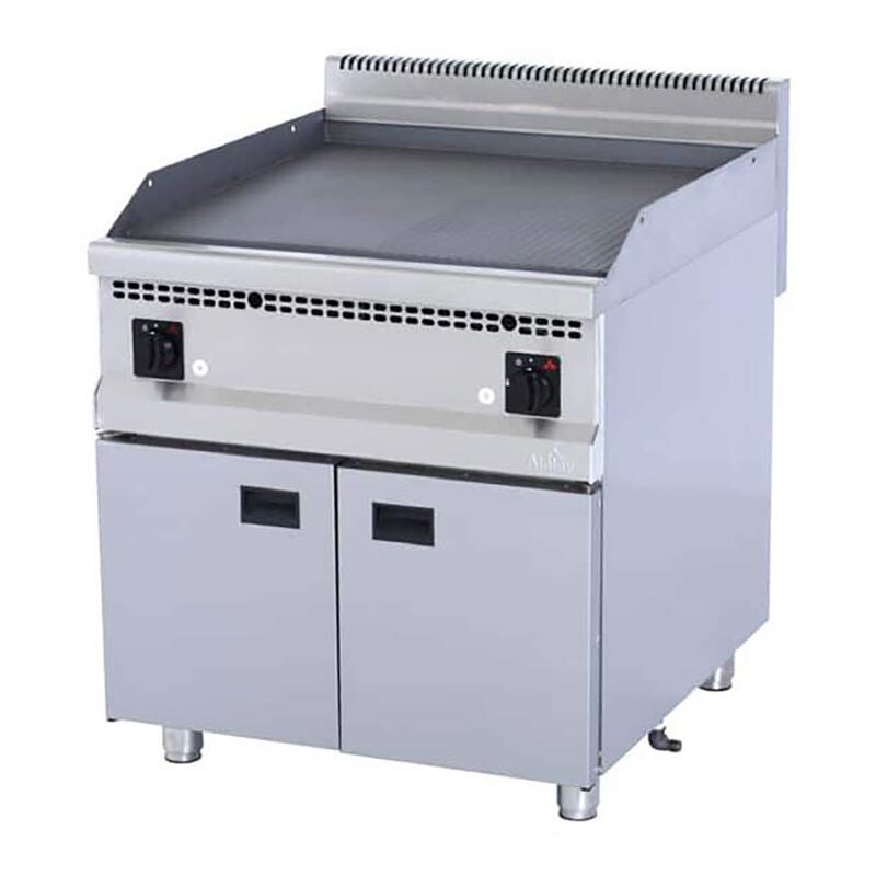 Atalay AGI-890ND 900 Seri Nervürlü + Düz Pleyt Izgara, Paslanmaz Çelik, 80x90 cm, Doğalgazlı - Atalay