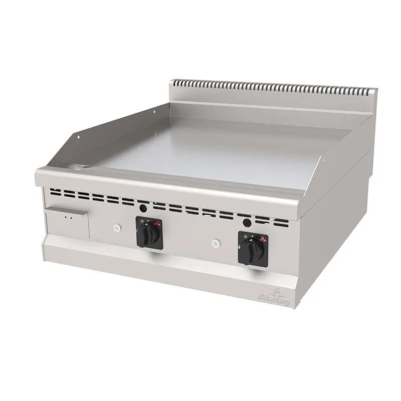 Atalay AGI-890SCR 900 Seri Setüstü Düz Pleyt Izgara, Paslanmaz Çelik, 80x90 cm, Krom Yüzeyli, LPG'li - 1